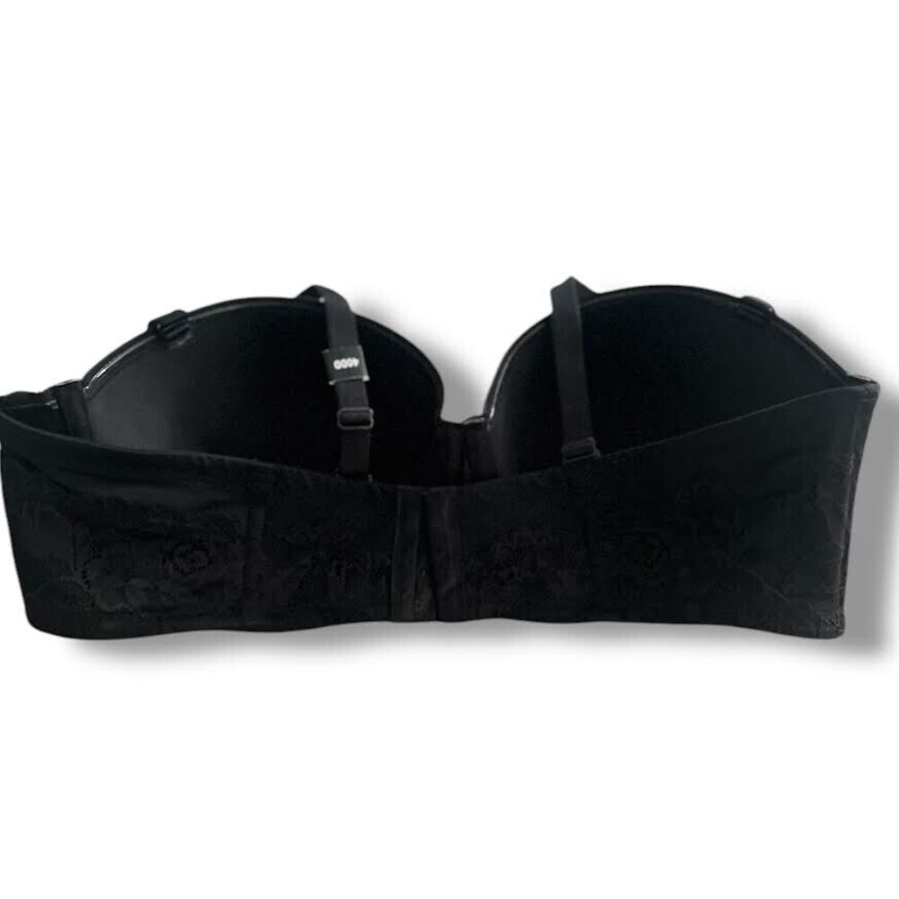 Torrid Bra Women's Plus Sz 40DD Black Curve Push-Up Strapless/Straps Underwire - Picture 7 of 14